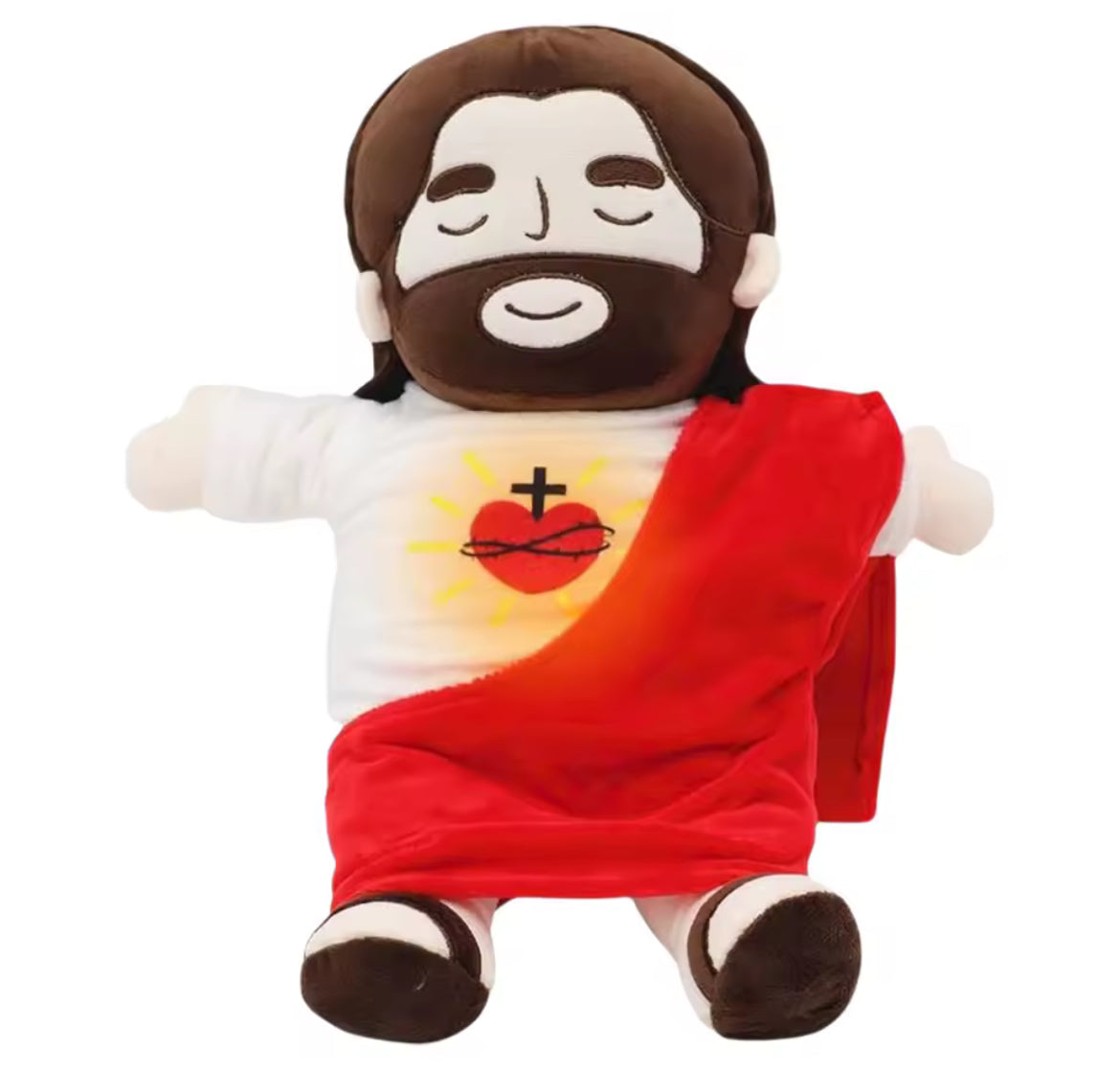 Peluche de Jesús Que Respira Luz y Paz para tu Corazón