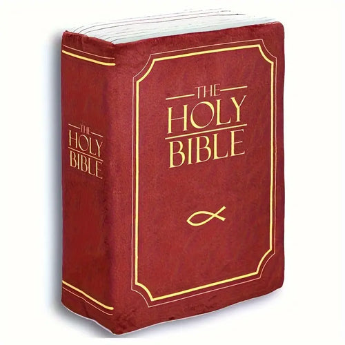 Biblia de Peluche Decorativo con Versículos Bíblicos